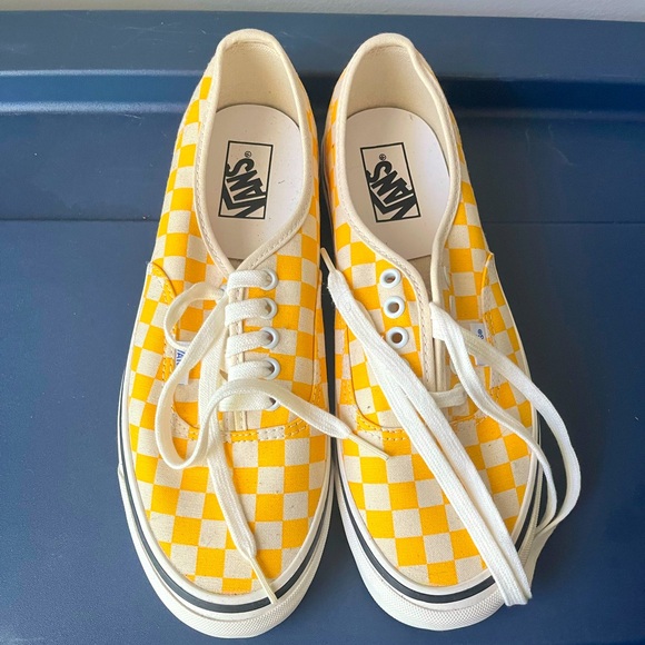 Vans Other - White and yellow Vans, they have never been worn before.